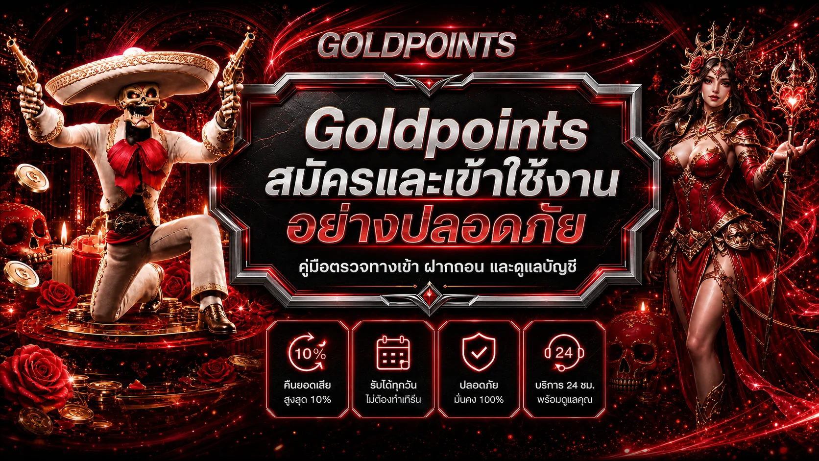Goldpoints สมัคร ทางเข้า Login อย่างปลอดภัย